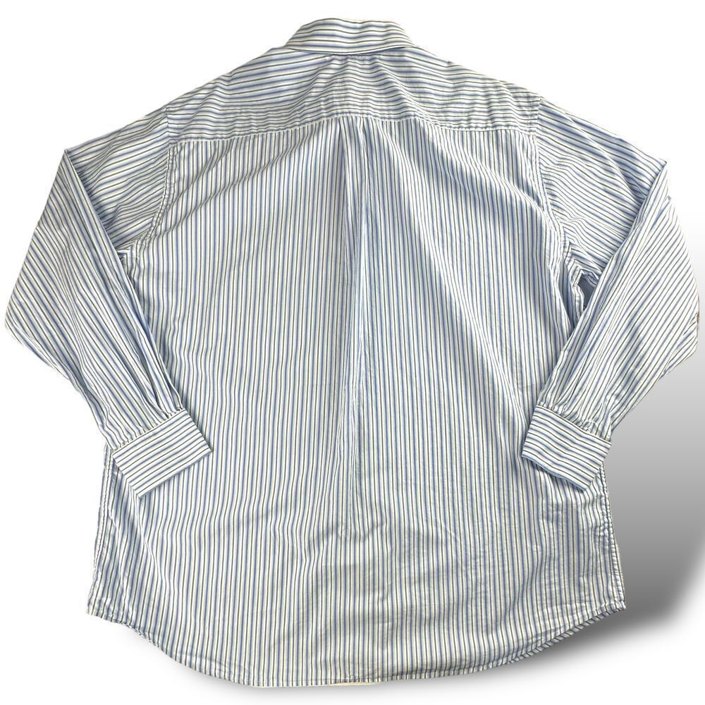 Peter Millar Men's Size XXL Blue Striped Long Sleeve Button Up Casual Shirt‎ EUC - Picture 3 of 7